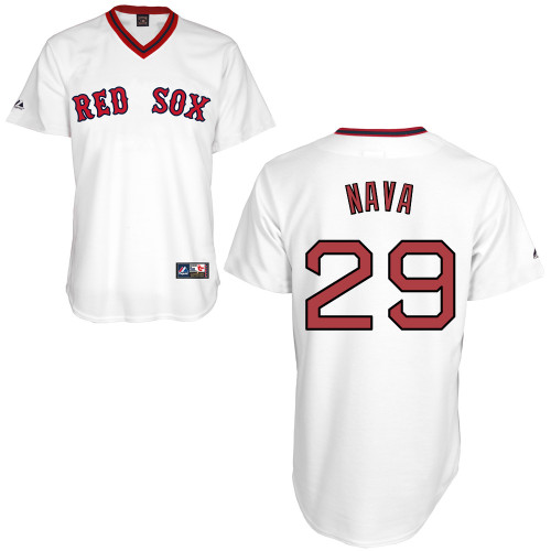 Daniel Nava #29 MLB Jersey-Boston Red Sox Men's Authentic Home Alumni Association Baseball Jersey